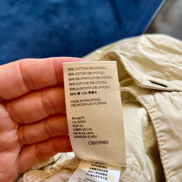 ANTHROPOLOGIE COTTON CROP HIKING PANTS TAN LIGHT WEIGHT
CARGO SZ 29 NWOT - Picture 11 of 14